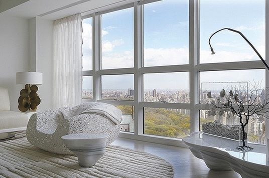 纽约纯白色超现代公寓设计 时尚活力家居 
