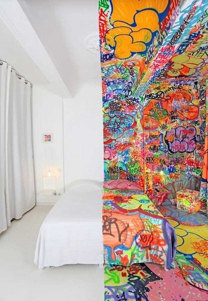 法国艺术家的惊艳空间 涂鸦旅馆赏析（图） 