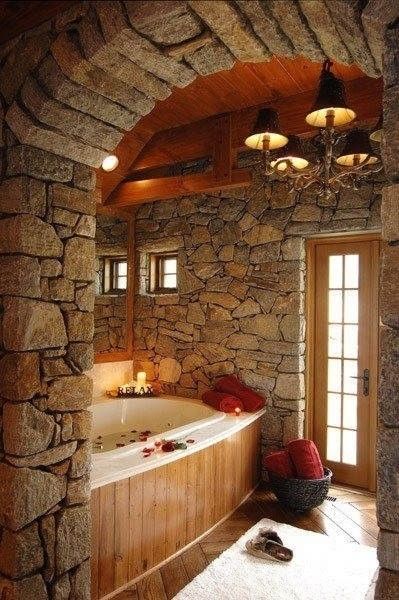 返璞归真 31款令人惊叹的原石浴室设计 