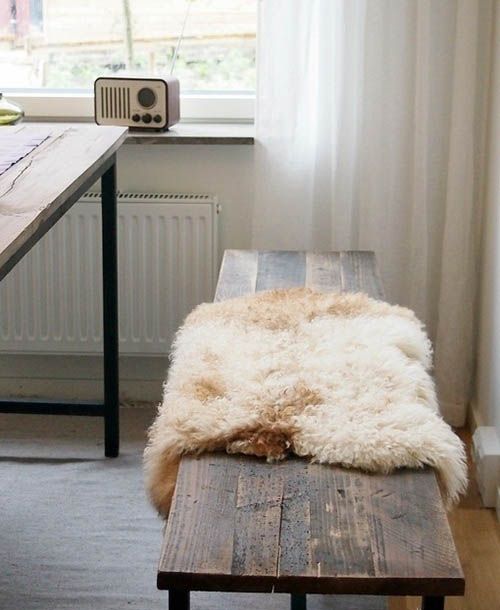 冬季适合用漂亮的羊皮地毯装饰完美家居(组图) 