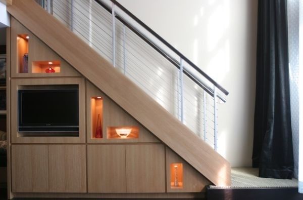 小空间大利用 20款创意楼梯存储空间设计欣赏 
