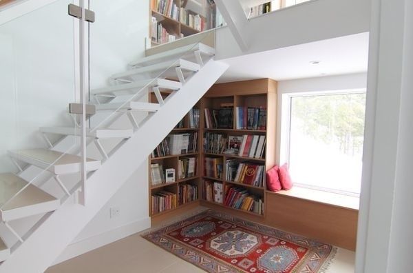小空间大利用 20款创意楼梯存储空间设计欣赏 