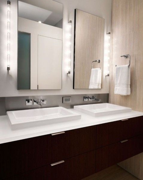 私密空间的巧妙照明 卫浴室照明设计欣赏 