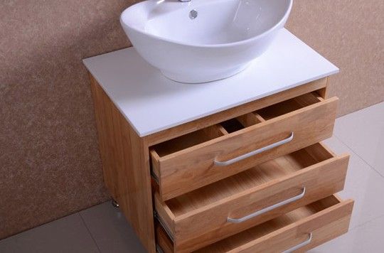 给浴室增添自然气息 实木浴室柜推荐（组图） 