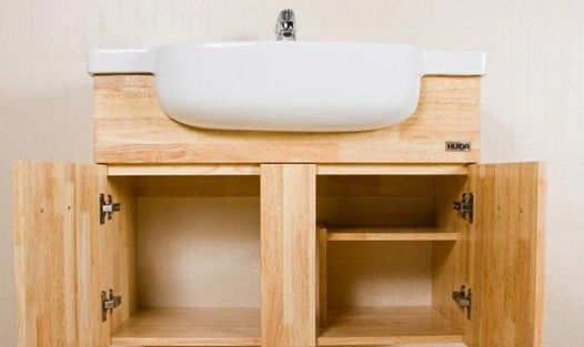 给浴室增添自然气息 实木浴室柜推荐（组图） 