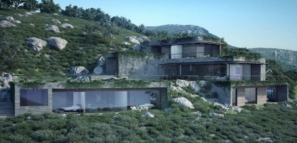 山间的奢华 法国科西嘉岛的山景别墅设计(图) 