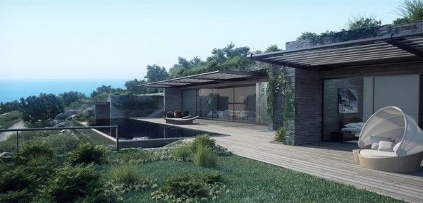 山间的奢华 法国科西嘉岛的山景别墅设计(图) 
