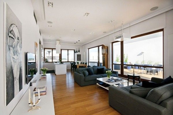 时髦新区的优雅空间 波兰华沙屋顶公寓(组图) 