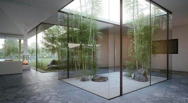 以色列别墅 典雅石材玻璃墙营造恬静氛围(图) 