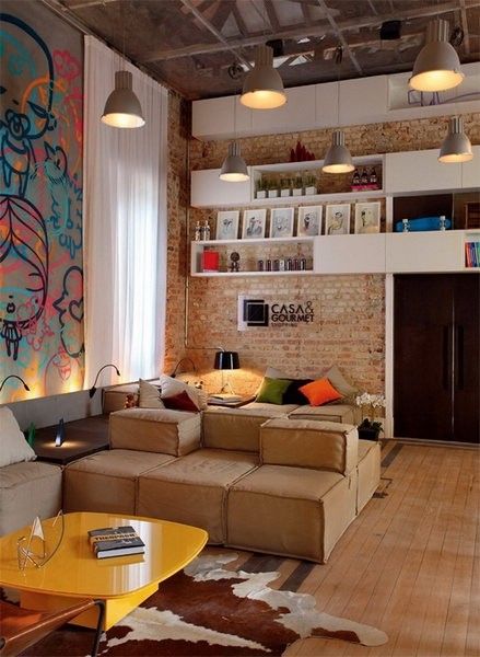 时尚地板复古设计 巴西充满艺术气息公寓(图) 