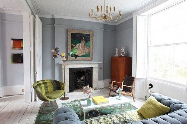黑白地板混搭现代设计 伦敦美丽色彩公寓(图) 