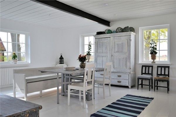 海滨浪漫白色地板家装 瑞典淳朴乡村家居