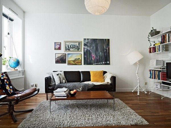 散落在家中的艺术 49平质朴地板简艺公寓(图) 