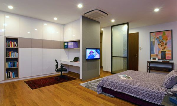 实用简洁风格 地板瓷砖混搭现代质朴公寓(图) 