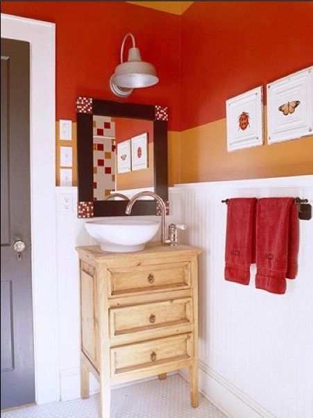 个性又时尚 红色浴室设计（组图） 