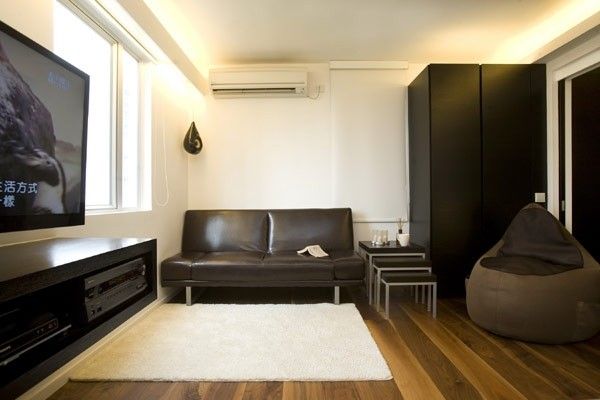 生活空间实用风格 48平香港单身公寓设计(图) 