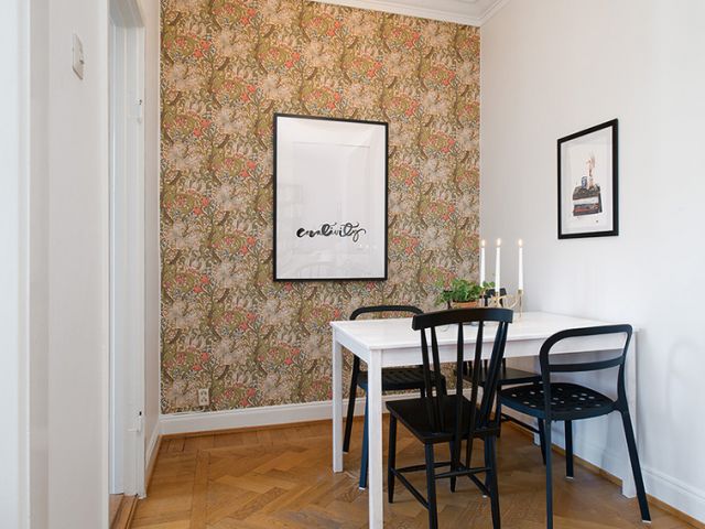 拼花地板塑造连贯空间 瑞典小户单身公寓(图) 