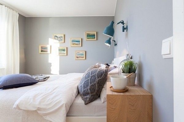 素净优雅 淡蓝色斯堪的纳维亚风格公寓(组图) 