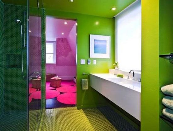 浴室的时尚法则 教你12例浴室色彩搭配(组图) 