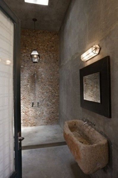 令人惊叹的原石浴室设计 贴近自然 更具时尚 