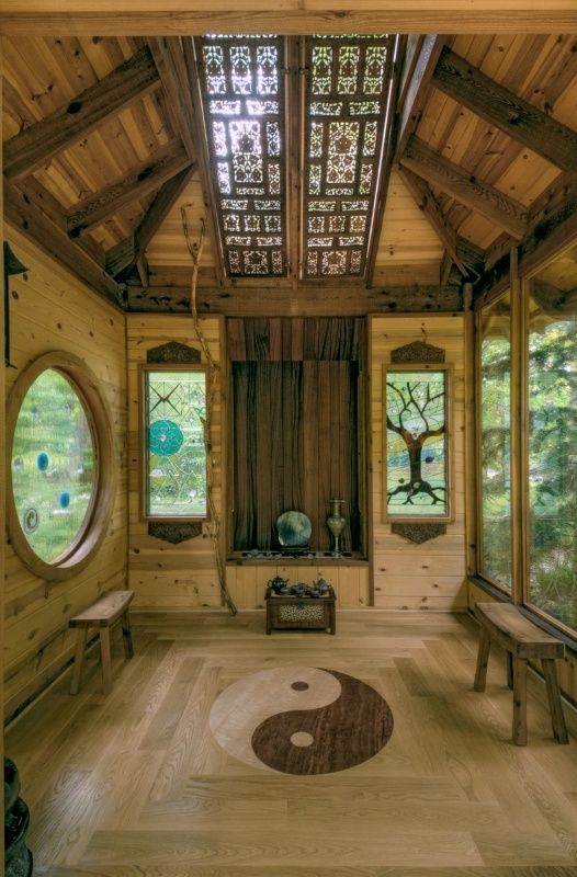 极简主义放松空间 31个木地板宁静冥想室(图) 