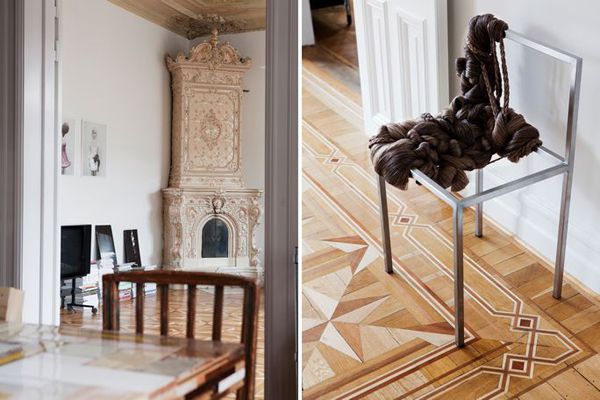 木浮雕星地板奢华 现代传统混搭完美公寓(图) 