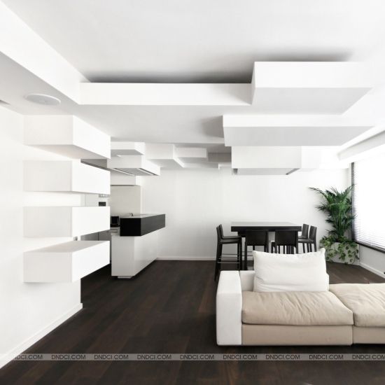 法国巴黎市中心的现代白色公寓室内设计(组图) 
