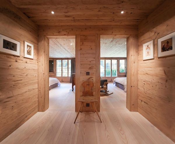 原木气质山林神韵 瑞士阿尔卑斯山的木屋(图) 