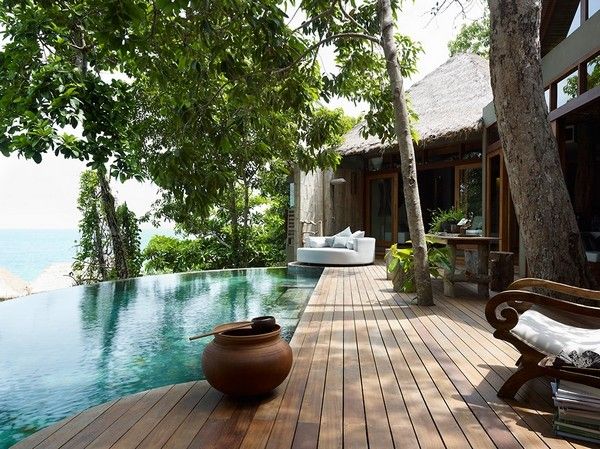 纯木地板质朴时尚 柬埔寨情人岛度假酒店(图) 