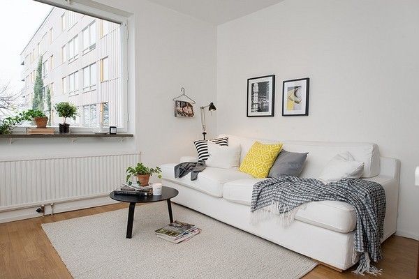 清新地板配白色家装 42平米哥德堡小公寓(图) 