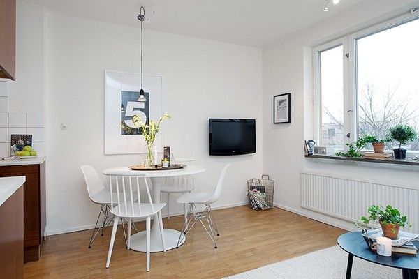 清新地板配白色家装 42平米哥德堡小公寓(图) 