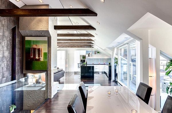 复古地板瓷砖混搭风 瑞典的梦想阁楼公寓(图) 