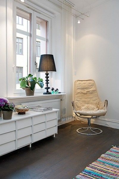 白色做主 清新淡雅的瑞典哥德堡气质公寓(图) 