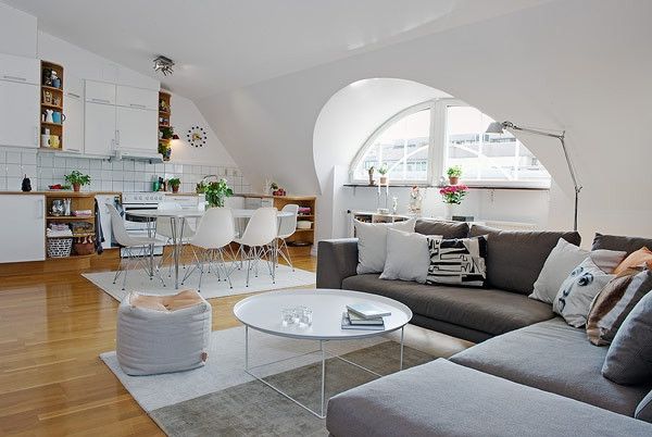 北欧风格书香公寓 实木地板展现优雅气质(图) 