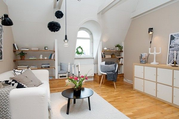 巧妙利用畸形空间 瑞典阁楼公寓设计方案(图) 