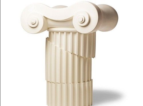创意罗马爱奥尼柱式沙发 一根石柱三款家具 