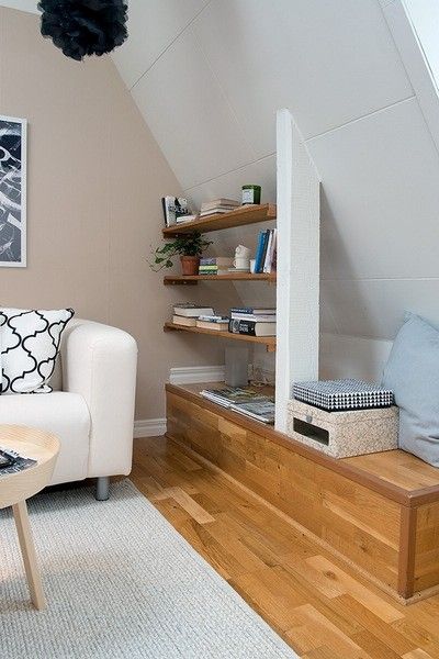 巧妙利用畸形空间 瑞典阁楼公寓设计（组图） 