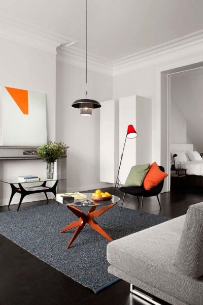 新艺术极简混搭 比利时棕色地板惊艳公寓(图) 