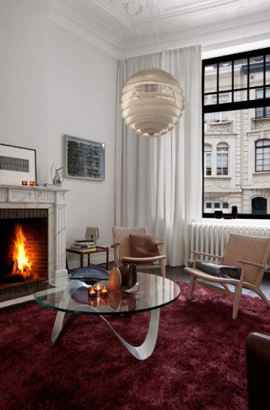 新艺术极简混搭 比利时棕色地板惊艳公寓(图) 
