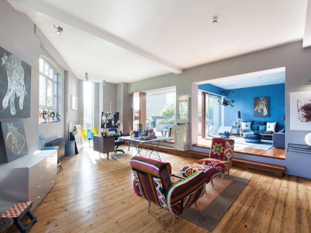 原木地板多彩设计风格 伦敦时尚现代公寓(图) 