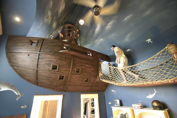 极为独特个性的海盗船主题卧室（图组） 