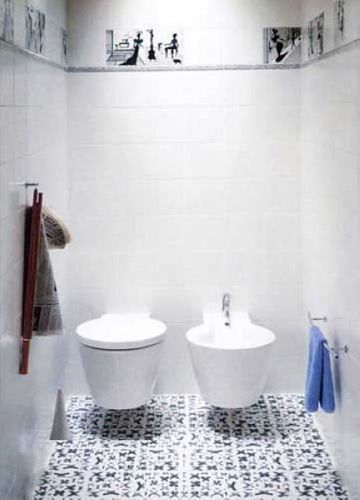千姿百态的瓷砖贴法 彰显浴室个性 