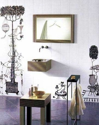 千姿百态的瓷砖贴法 彰显浴室个性 