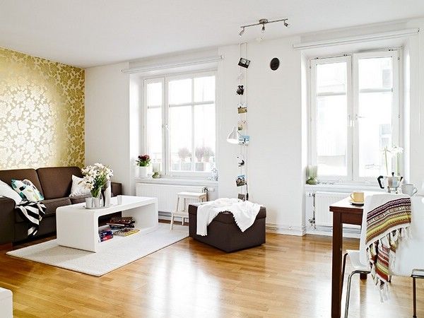 40平北欧精致单身公寓 木地板铺装舒适家(图) 
