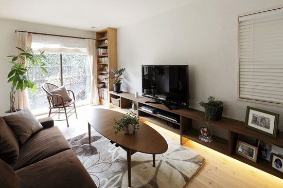 日式客厅装修图 60平大方光彩的家（图） 