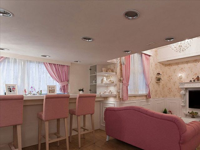 56平法式浪漫风格公寓 优雅收纳气质居家(图)
