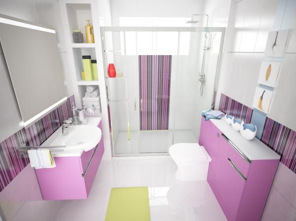 放飞卫浴色彩梦 恰到好处的卫浴设计