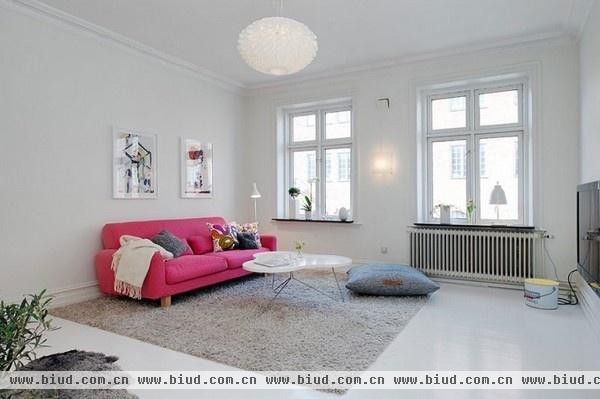 色彩交响曲 瑞典风格50平精致公寓（图）