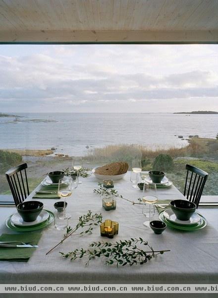 拥抱大海海边别墅 瑞典名设计师设计（图）