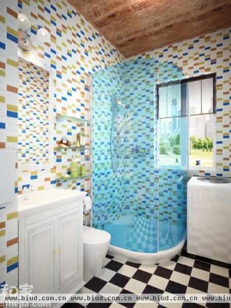10个卫浴间瓷砖拼接 装点潮流卫浴